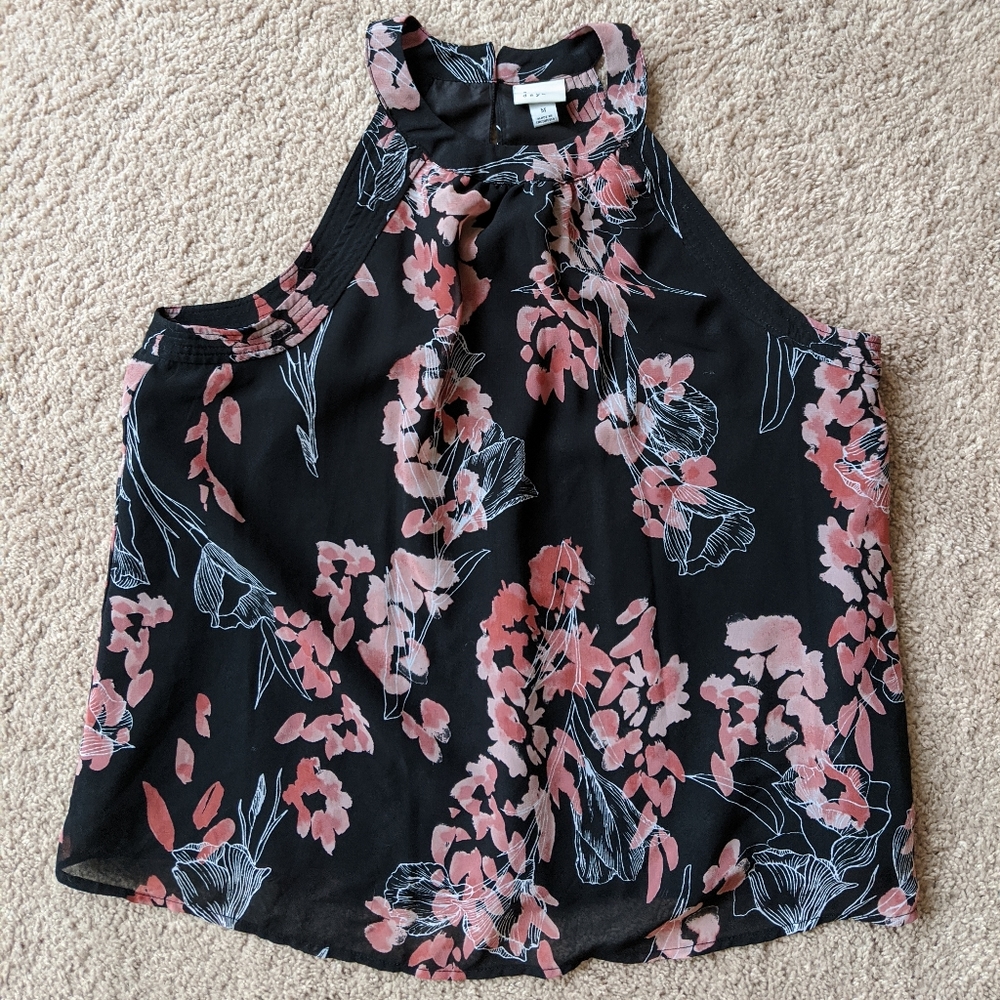 Floral halter neck top